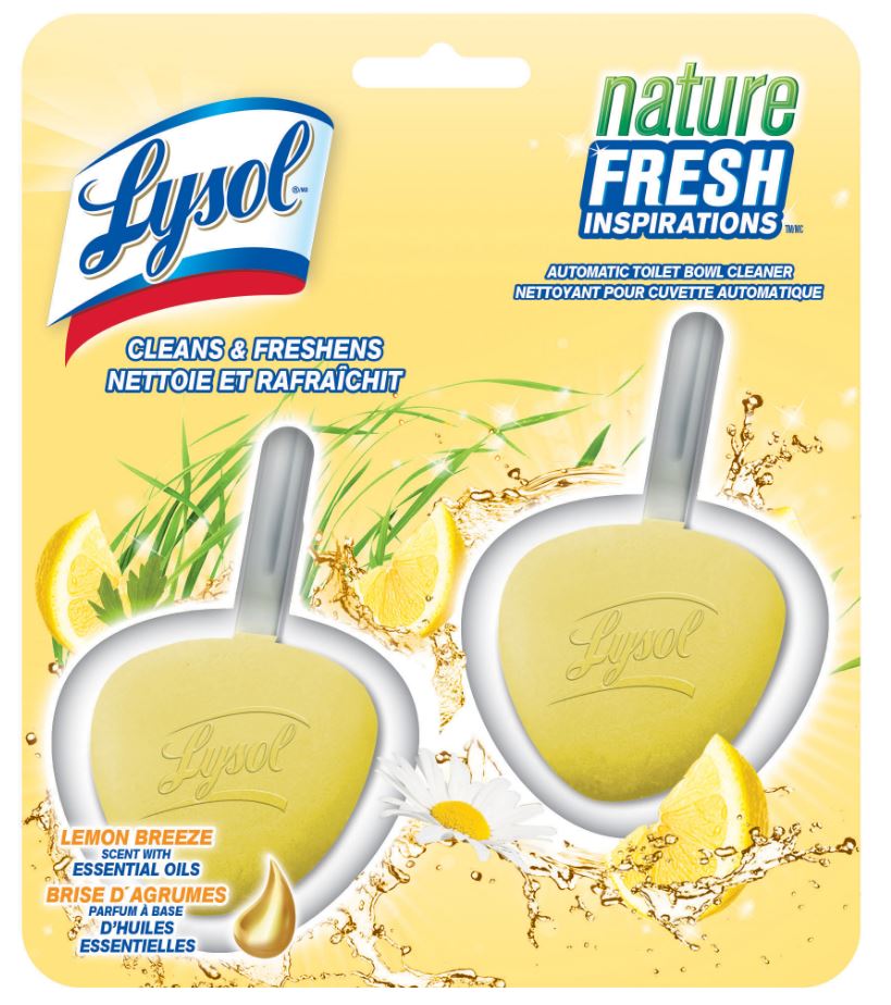 LYSOL® Nature Fresh Inspirations™ Automatic Toilet Bowl Cleaner - Lemon Breeze (Canada) (Discontinue
